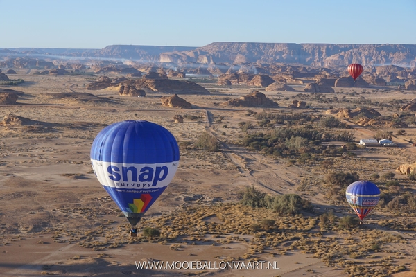 Ballonvaren met collega's