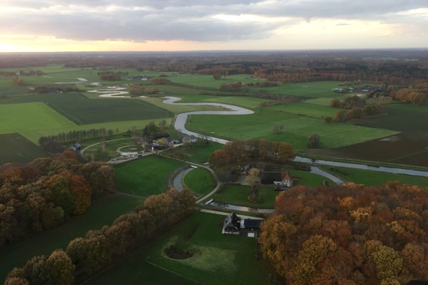 Ballonvaart Zutphen met jarige crewlid Ri-Ja
